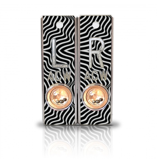 Aluminum Position Indicator X Ray Markers- Optical Ilusion Graphic Pattern